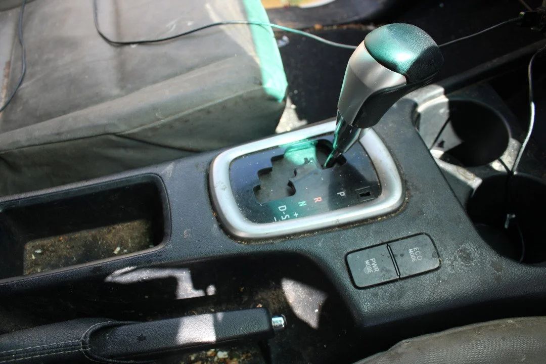Heavily soiled interior before cleaning
